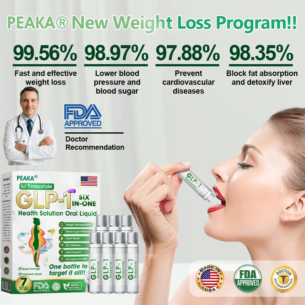 FDA | Official US 🇺🇸 Store — 𝐏𝐄𝐀𝐊𝐀® 𝐆𝐋𝐏-𝟏 𝐓𝐢𝐫𝐳𝐞𝐩𝐚𝐭𝐢𝐝𝐞 𝐒𝐢𝐱-𝐢𝐧-𝐎𝐧𝐞 𝗦𝗹𝗶𝗺 & 𝑯𝒆𝒂𝒍𝒕𝒉 𝑶𝒓𝒂𝒍 𝑺𝒐𝒍𝒖𝒕𝒊𝒐𝒏, GIP and GLP-1 Dual-Action Weight Loss Solution, One Bottle Daily, Results in 7 Days🛒