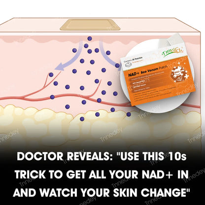 【Official Authorized Store】Tnnedey® GLP-1 NAD+ Bee Venom Patch – Ultimate Skin Rejuvenation & Energy Boost（Last Day Discount：75%）