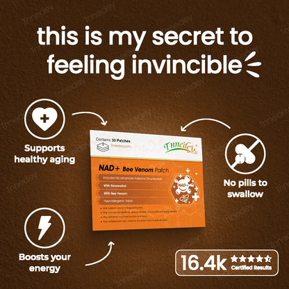 【Official Authorized Store】Tnnedey® GLP-1 NAD+ Bee Venom Patch – Ultimate Skin Rejuvenation & Energy Boost（Last Day Discount：75%）